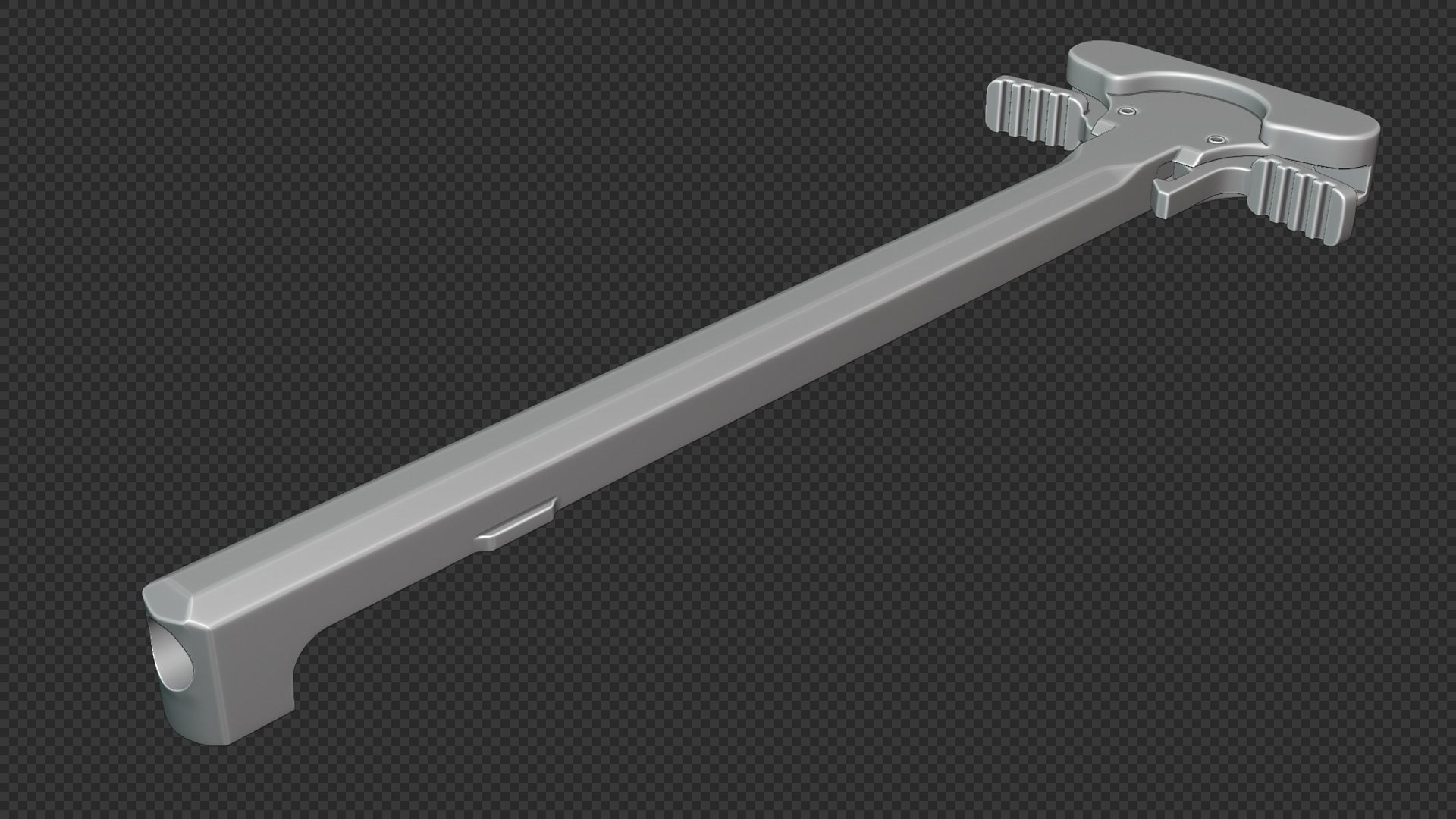 AR-15 KAC Ambidextrous Charging Handle Low-poly 3D model_2