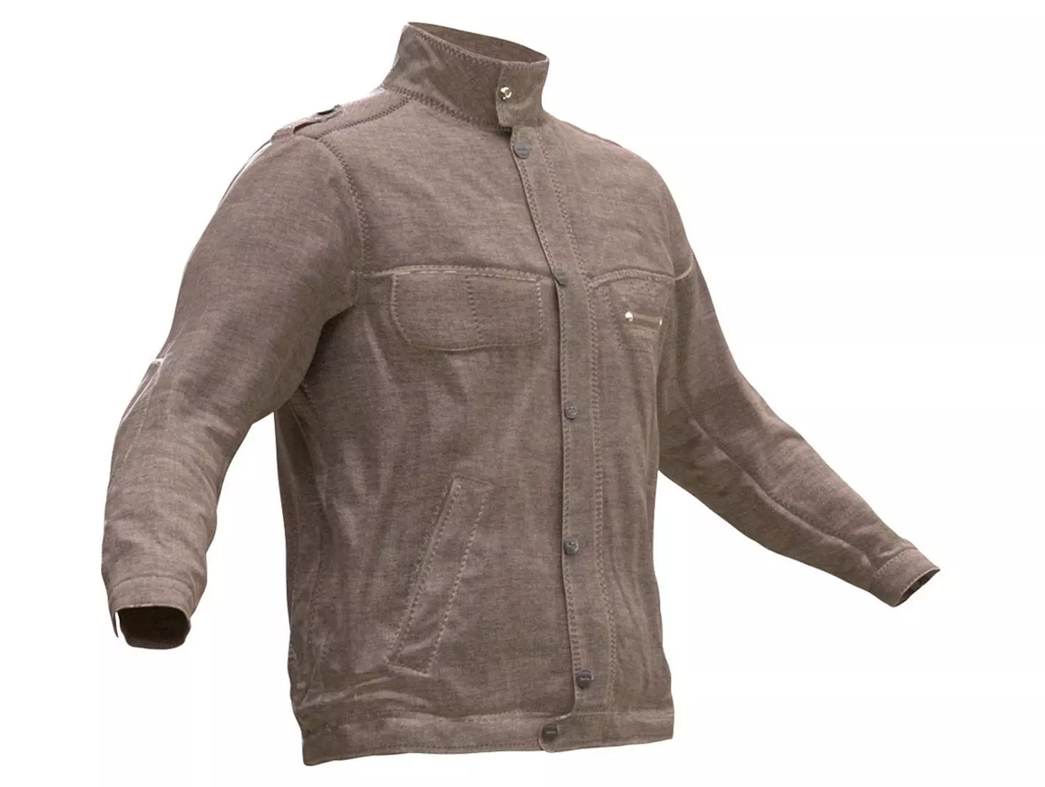 Jacket Low-poly 3D model_0