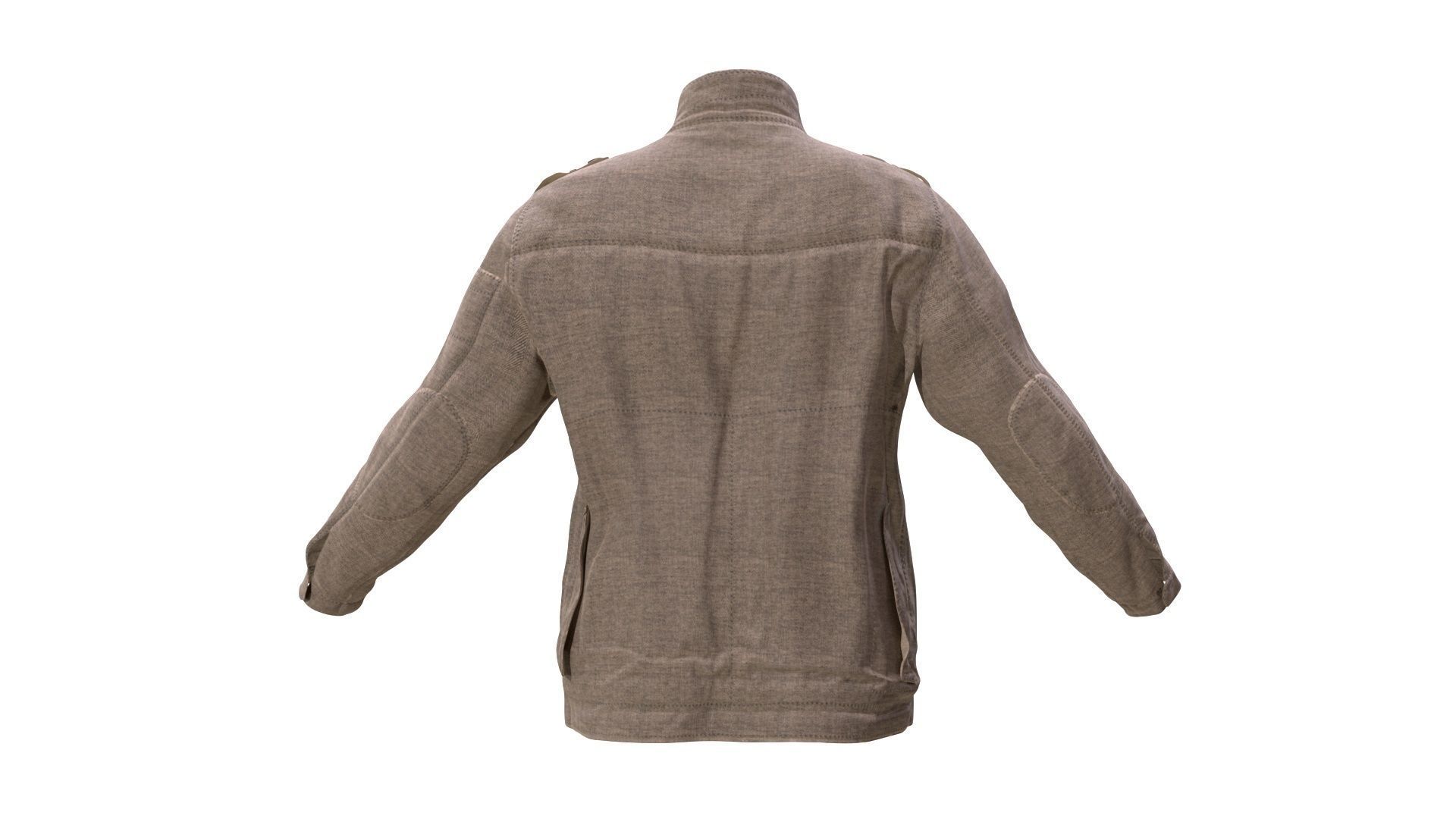 Jacket Low-poly 3D model_7