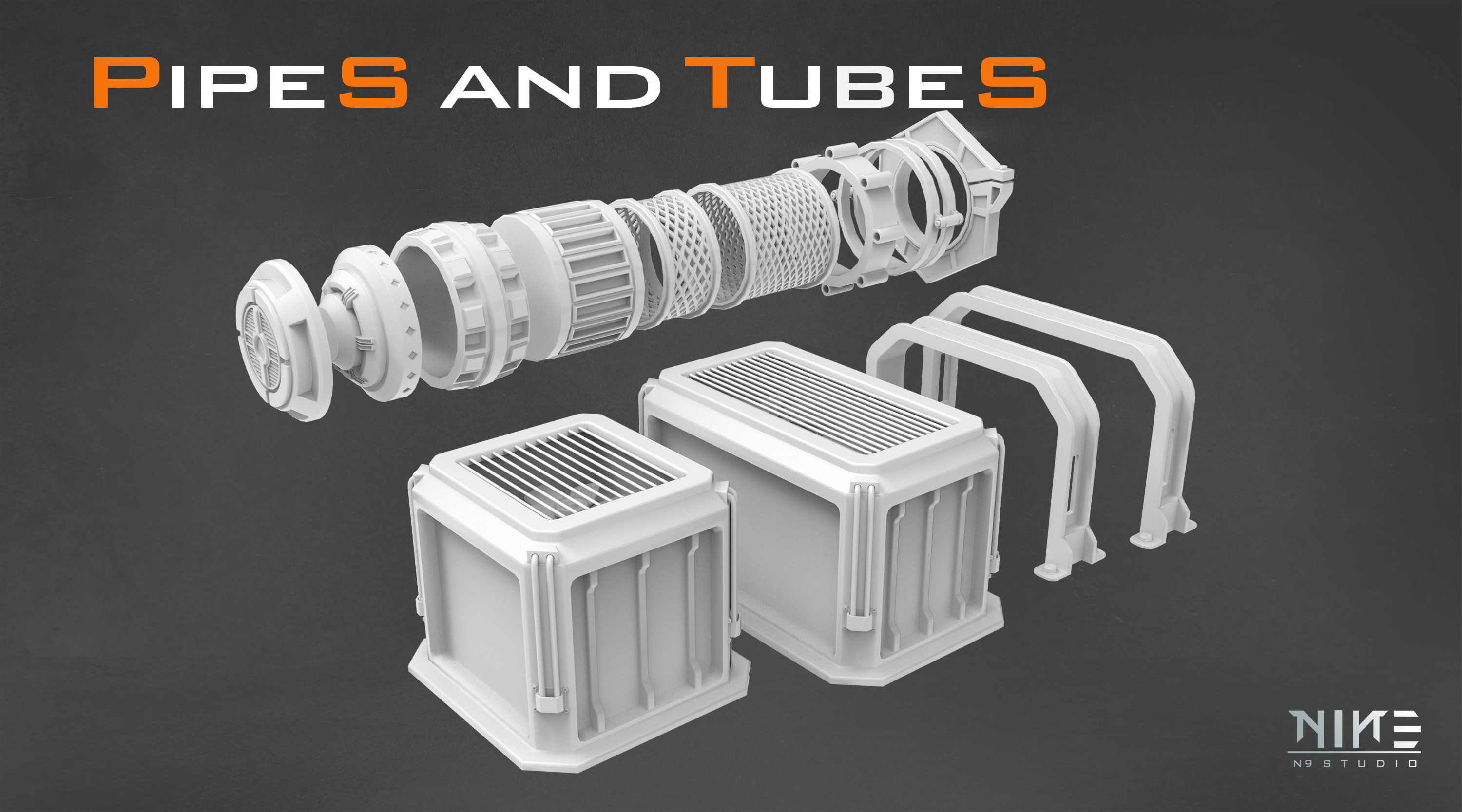 Pipes and Tubes 3D model_6