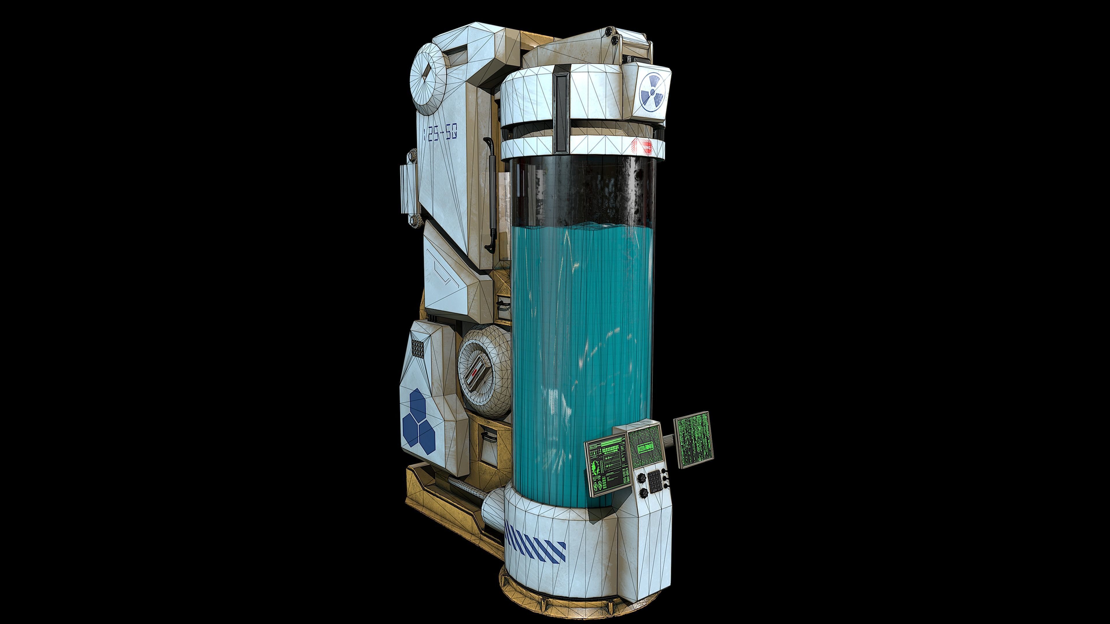 Cryo camber Low-poly 3D model_7