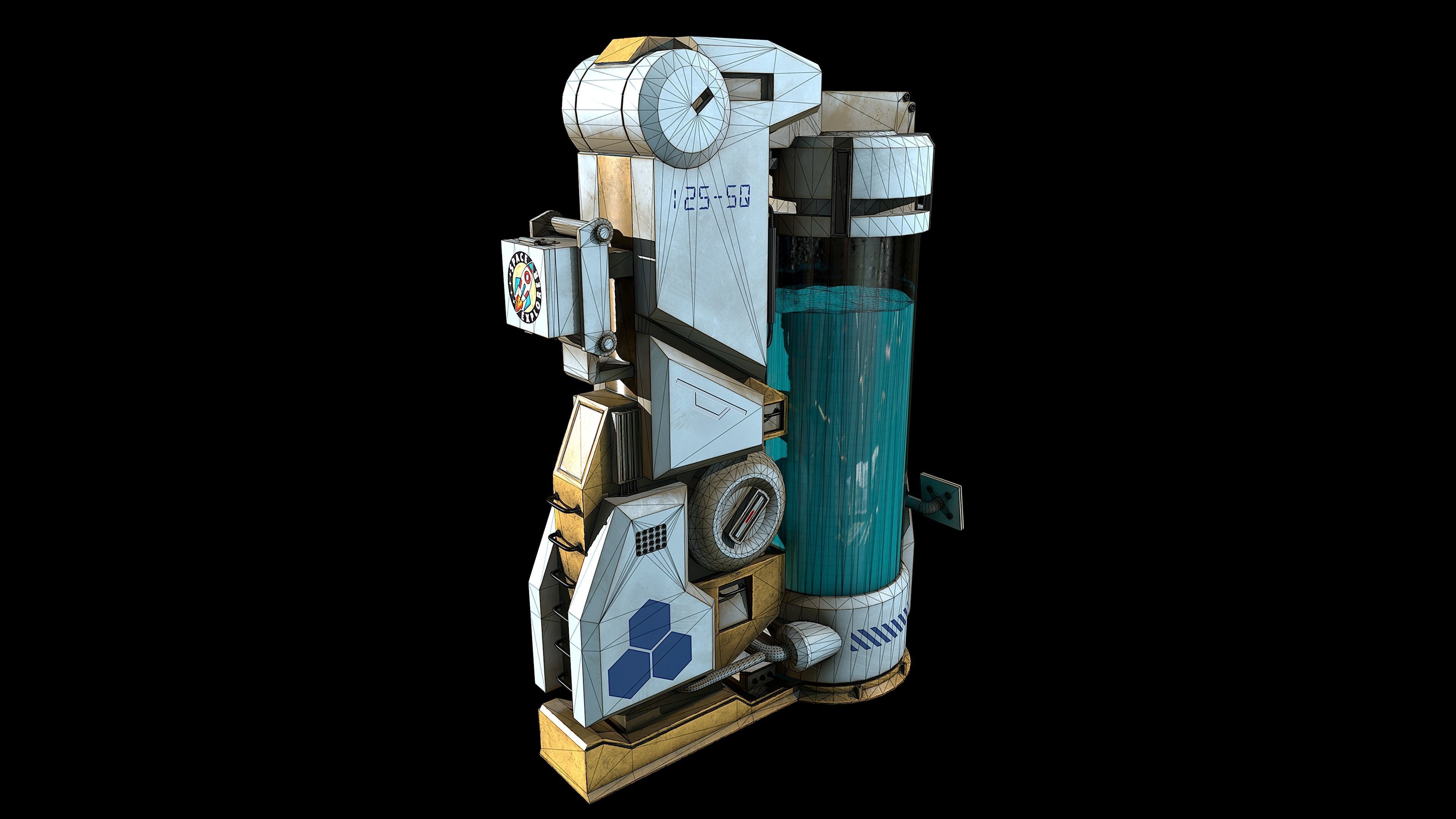 Cryo camber Low-poly 3D model_8