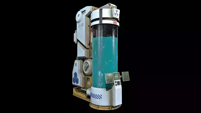 Cryo camber Low-poly 3D model