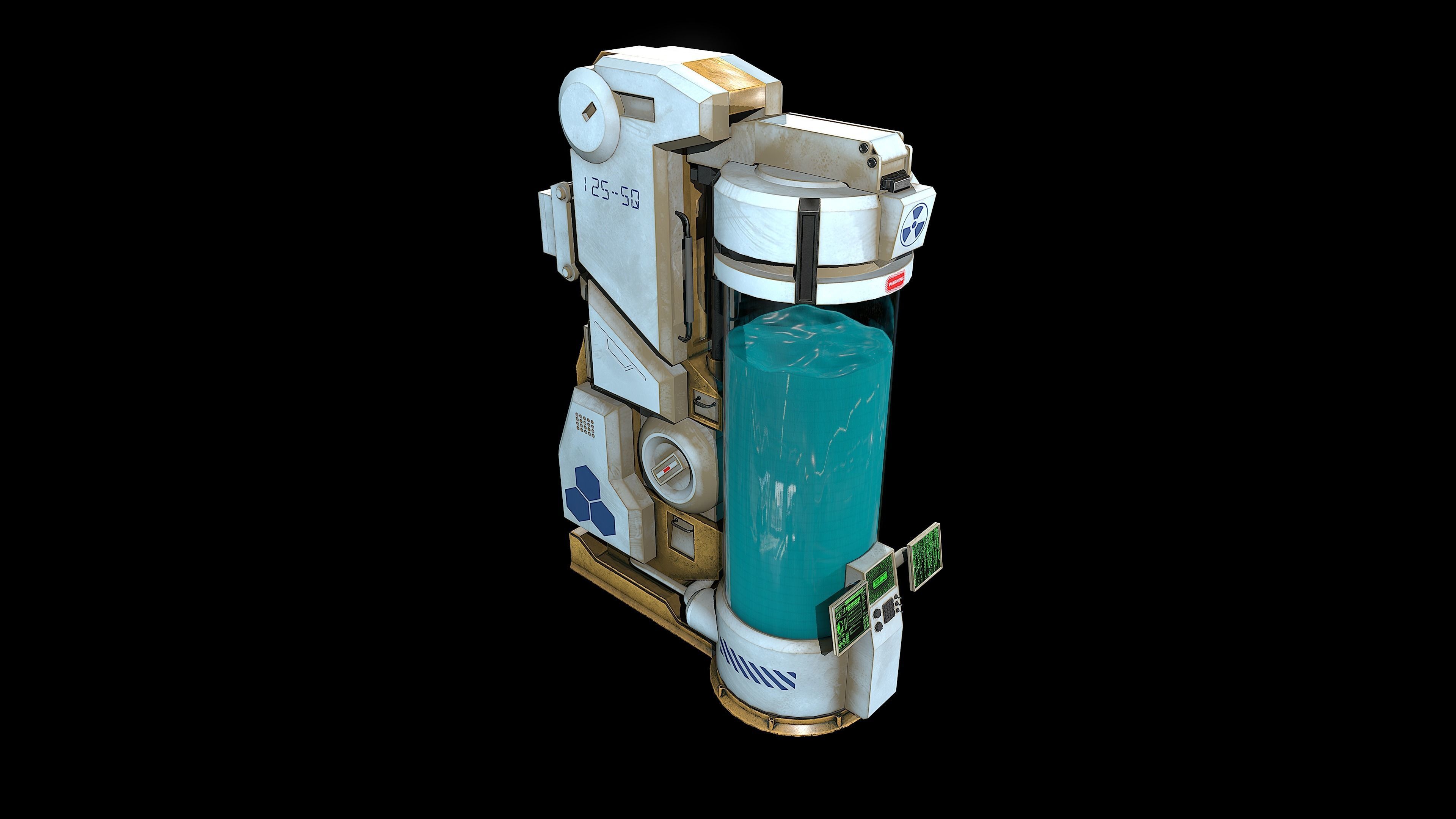 Cryo camber Low-poly 3D model_6
