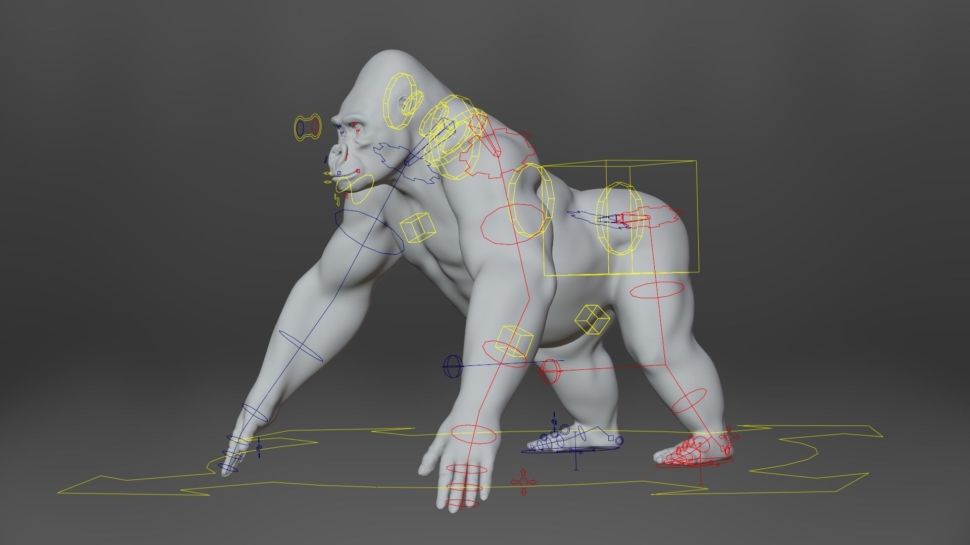 Silverback Gorilla Animation  VFX Grace 3D model_18