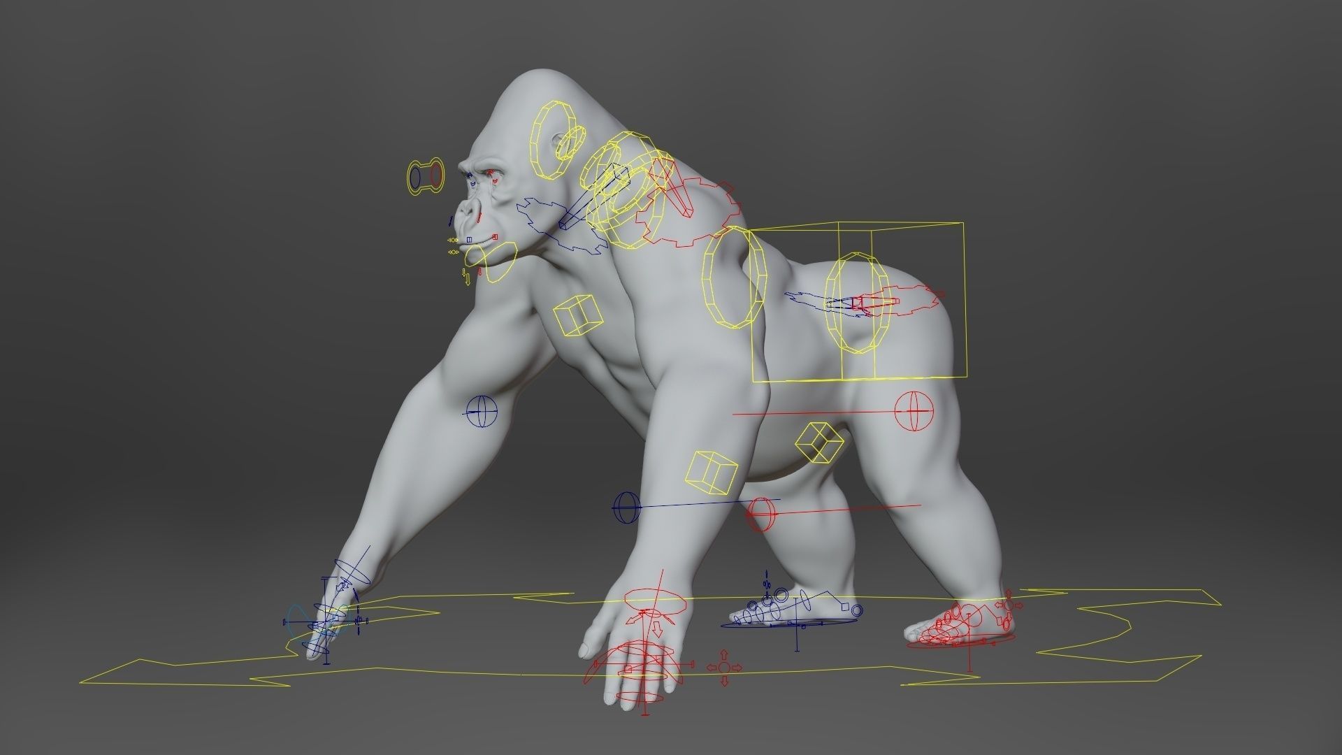 Silverback Gorilla Animation  VFX Grace 3D model_17