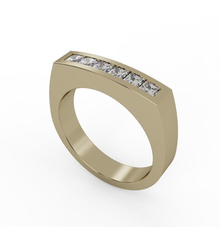 Wedding band 1 3D print model_4