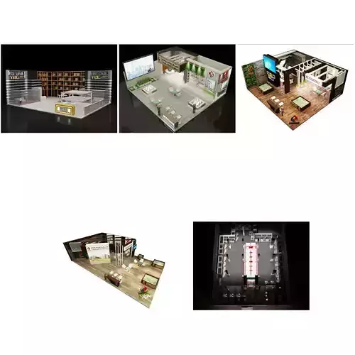 Booth Exhibition Stand G27  3D Model Collection