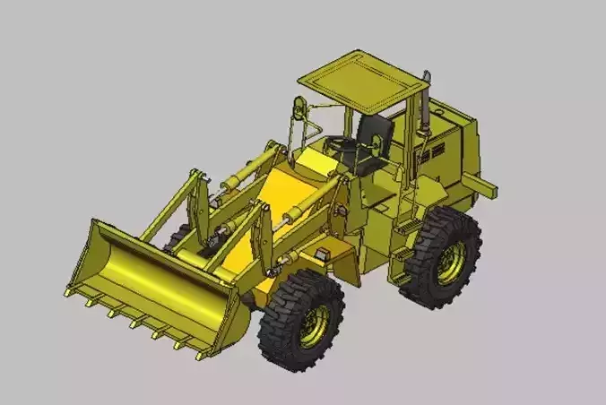 Loader Tractor model for 3D printing