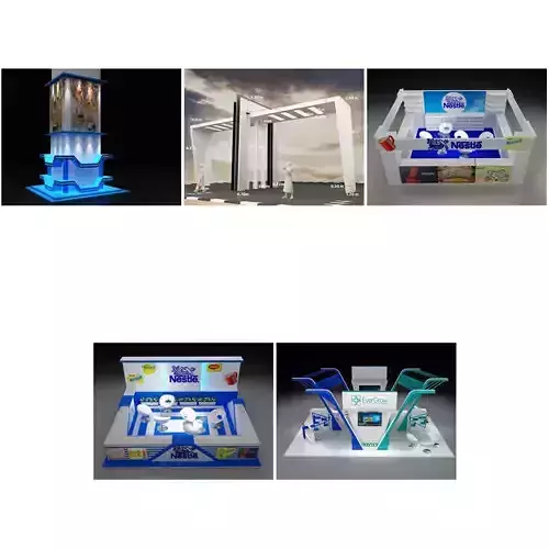 Booth Exhibition Stand G28 3D Model Collection