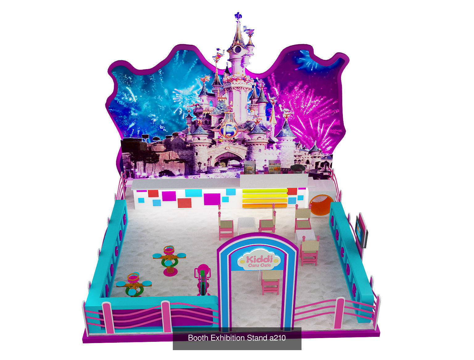 Booth Exhibition Stand G30 3D Model Collection_6