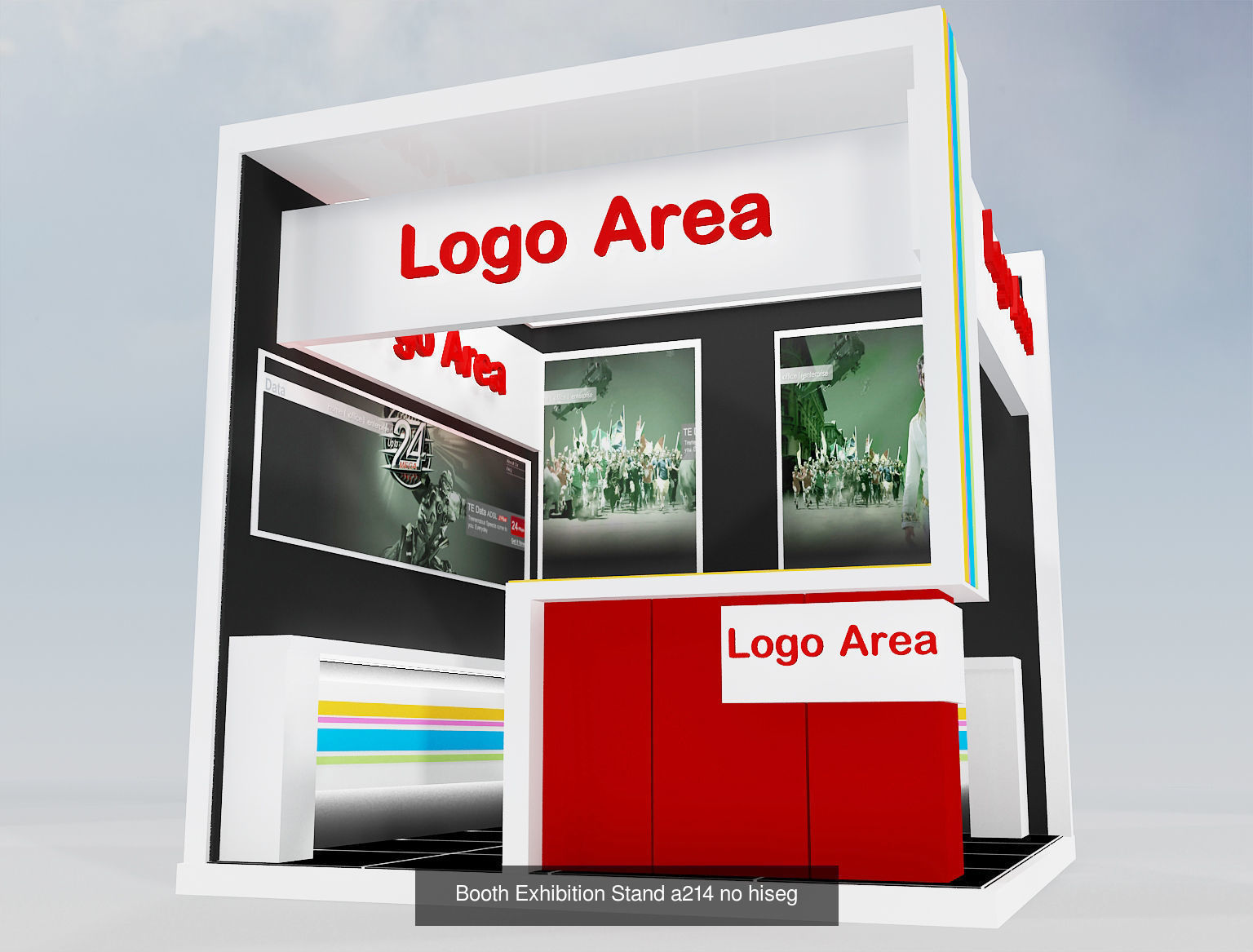 Booth Exhibition Stand G30 3D Model Collection_2