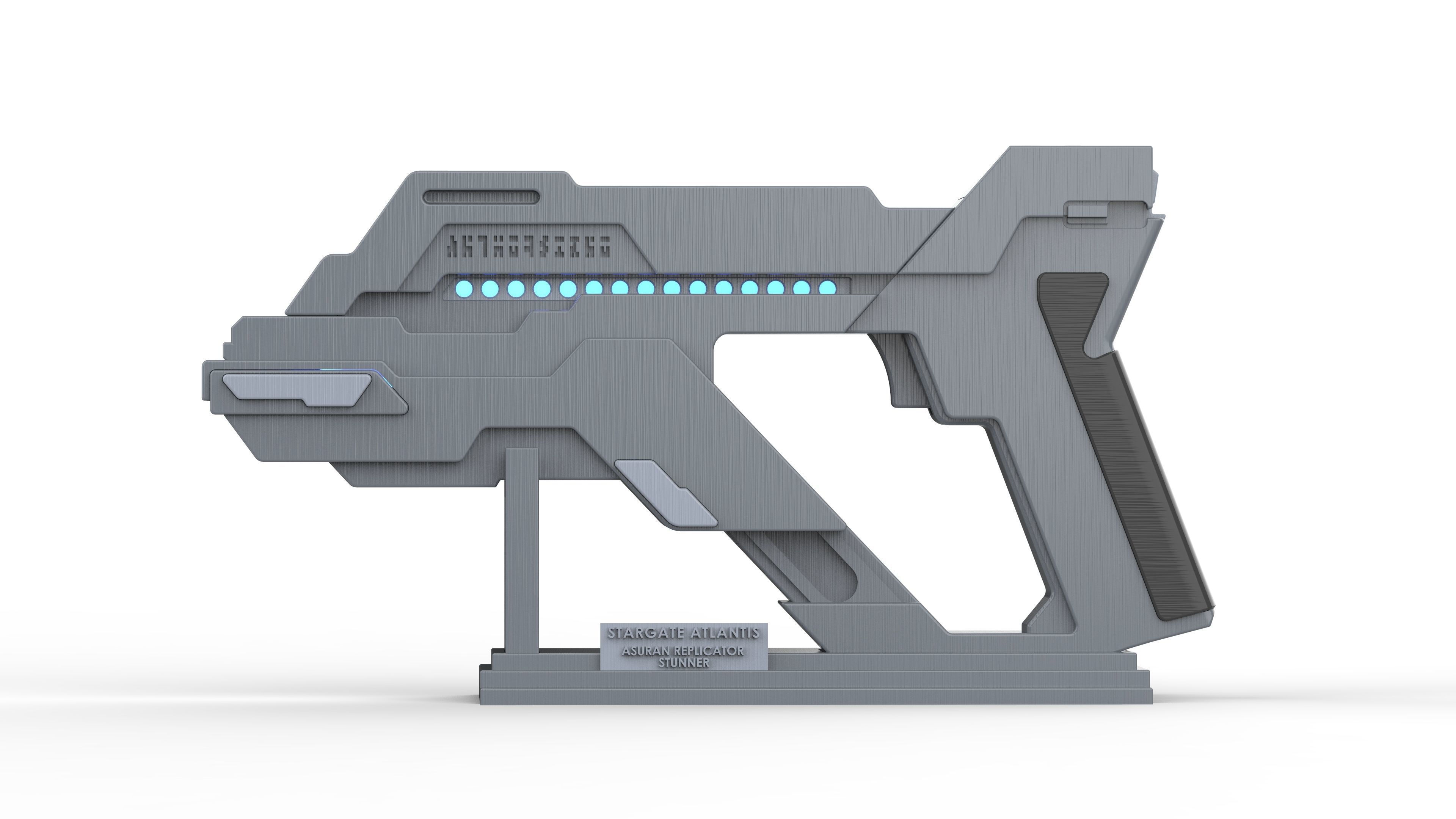 Asuran Replicator Stunner - Stargate - STL and CAD - Commercial 3D print model_8