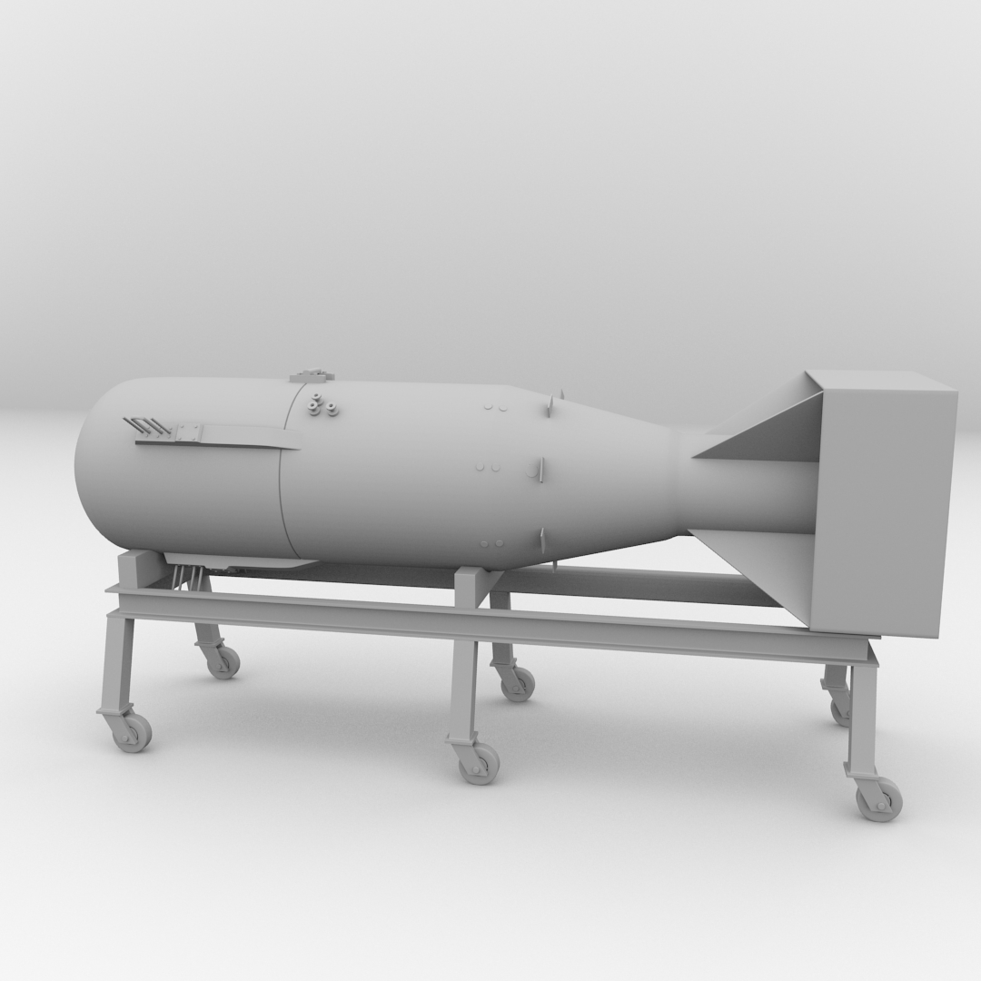 Little Boy Atomic Bomb 3D model_3