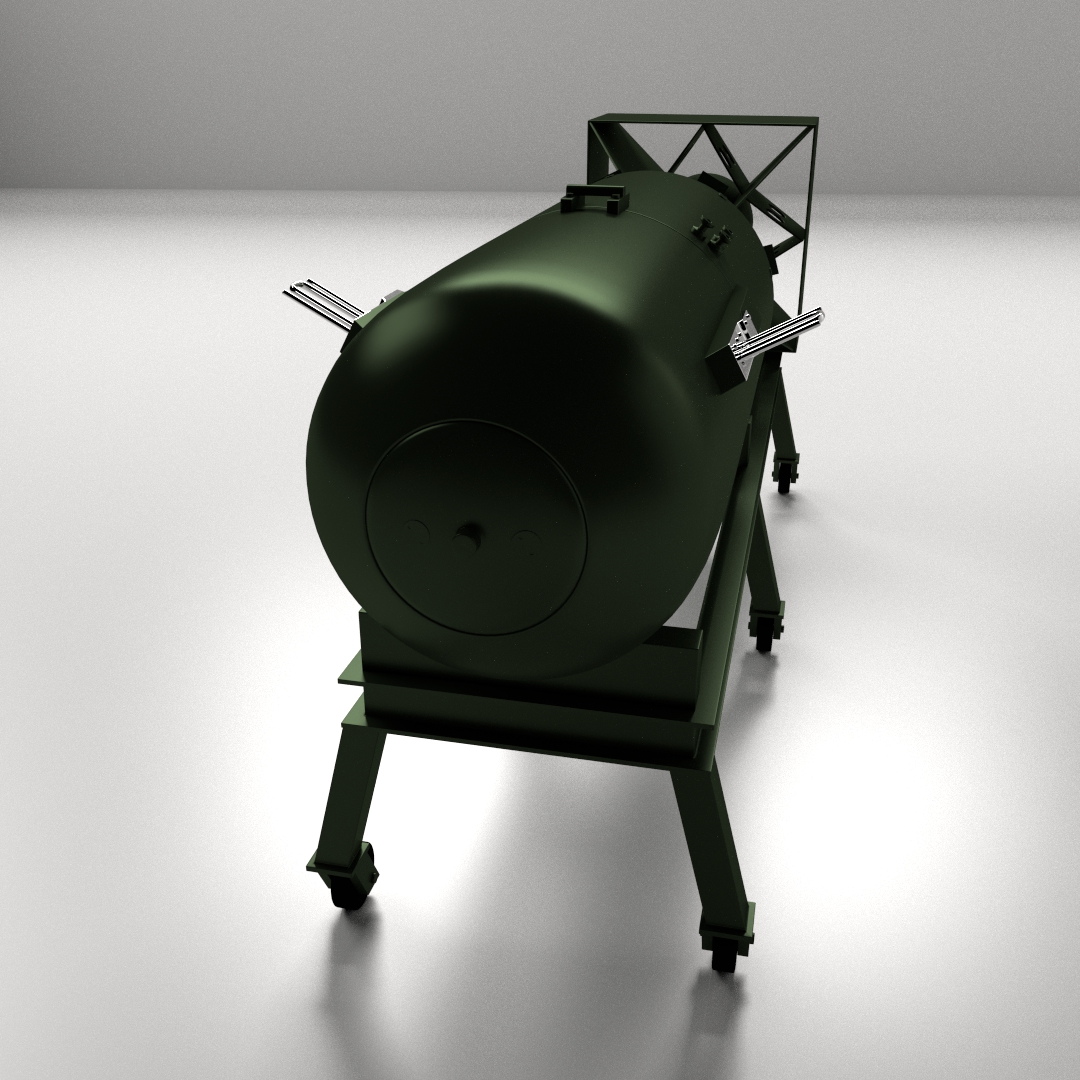 Little Boy Atomic Bomb 3D model_4
