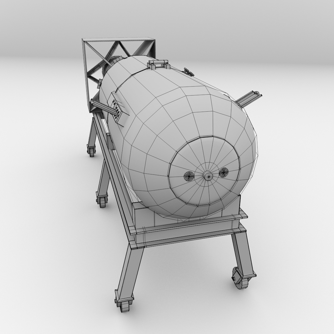 Little Boy Atomic Bomb 3D model_7