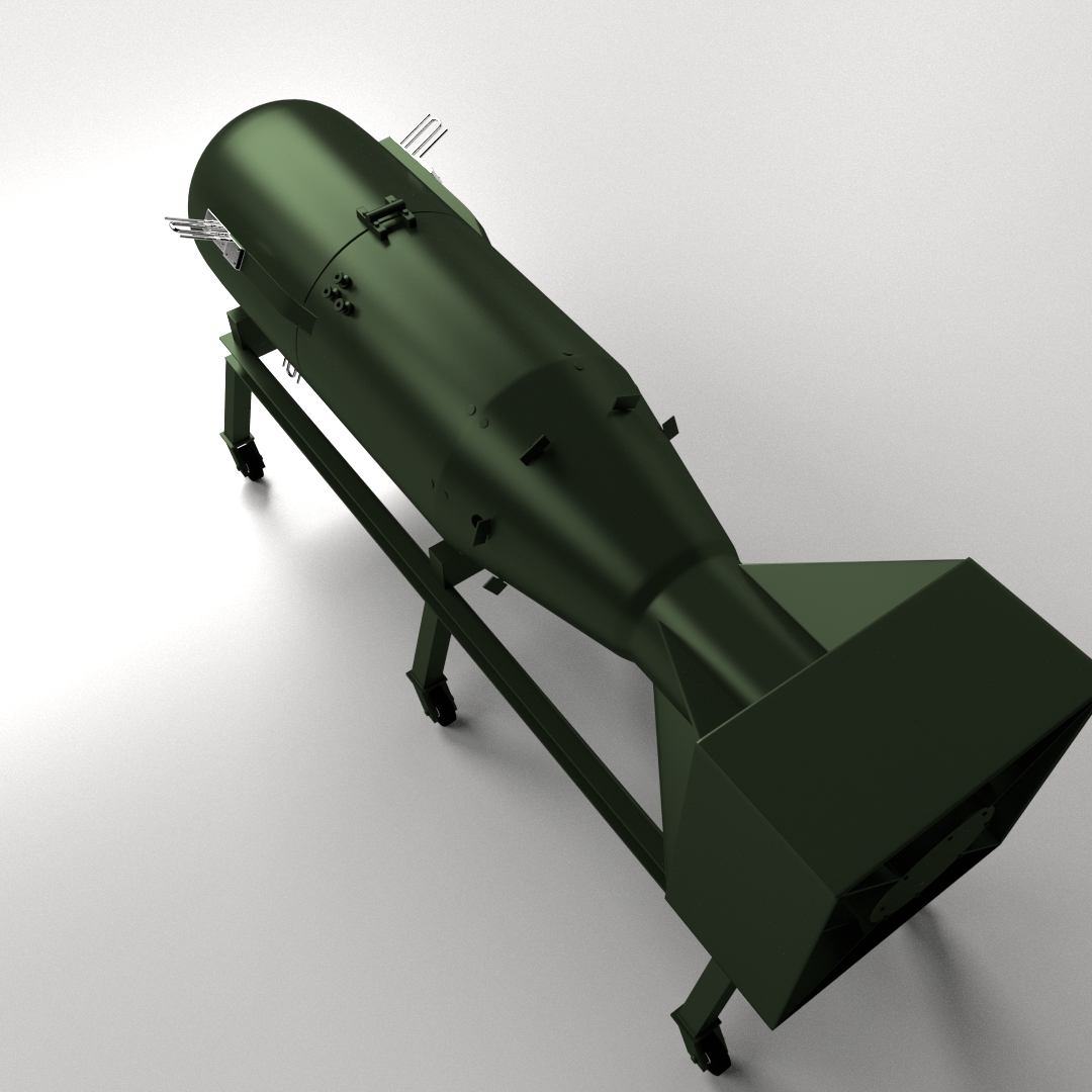 Little Boy Atomic Bomb 3D model_1