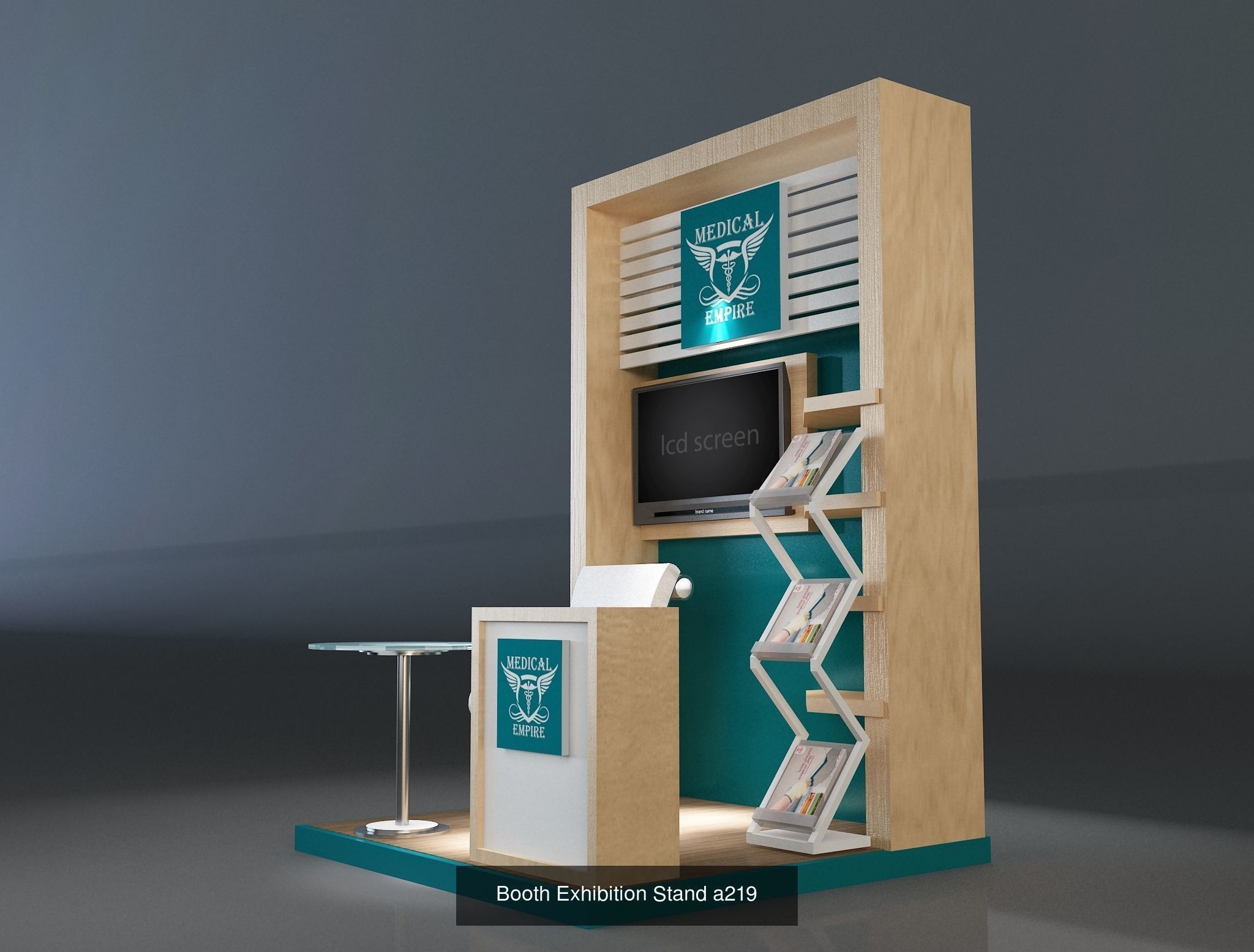 Booth Exhibition Stand G31 3D Model Collection_7