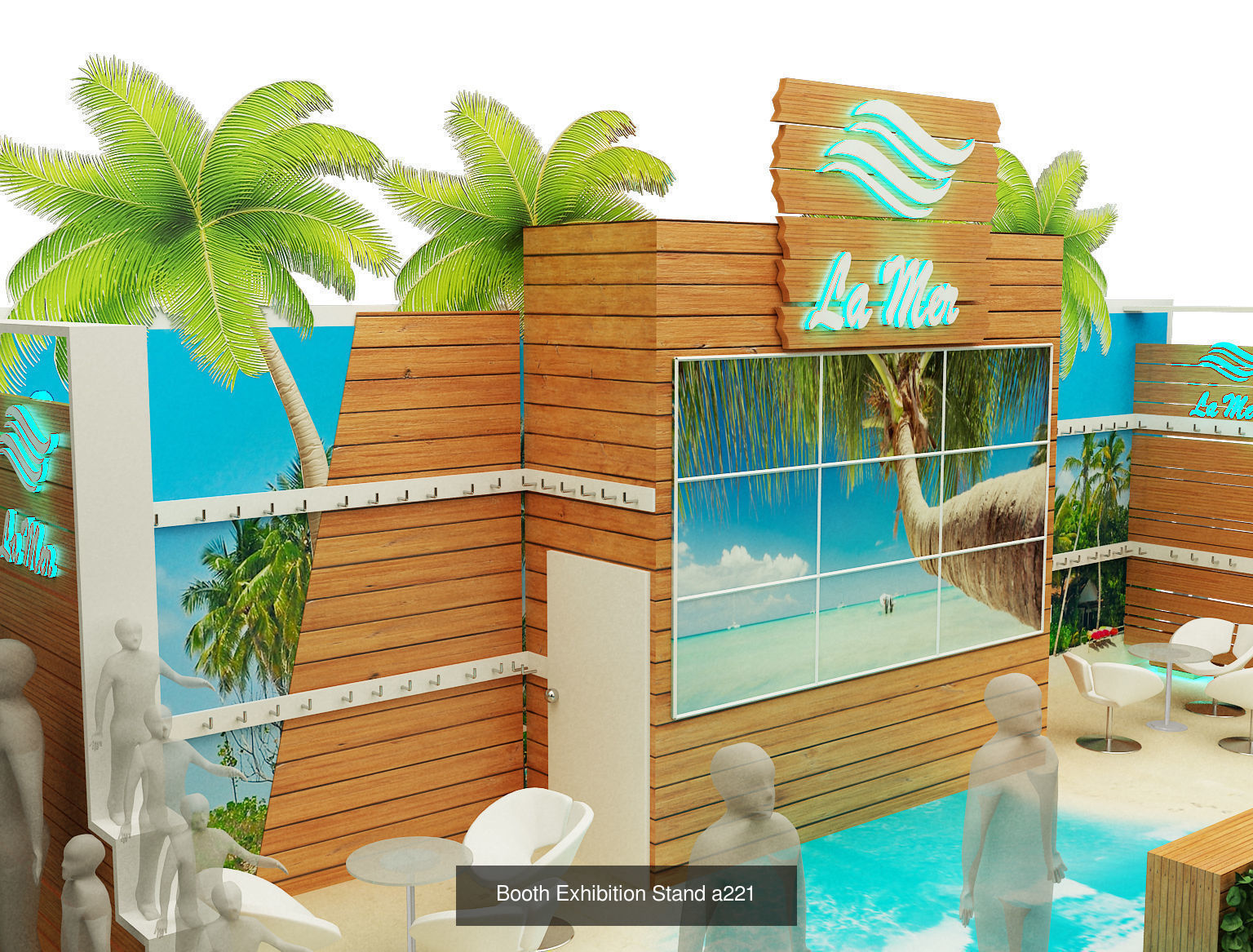 Booth Exhibition Stand G33 3D Model Collection_5