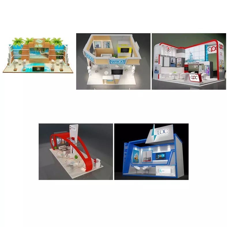 Booth Exhibition Stand G33 3D Model Collection_0