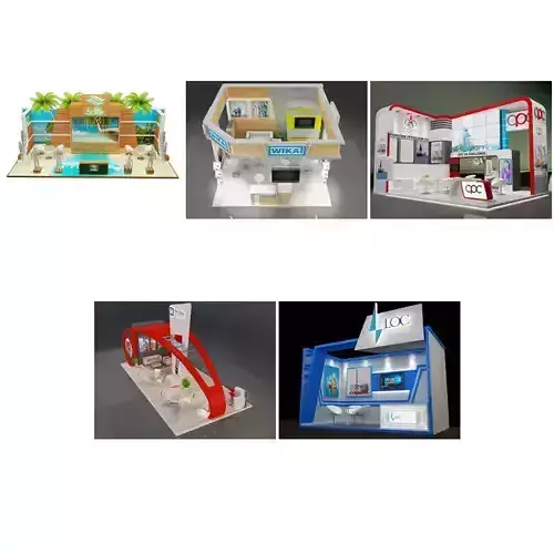 Booth Exhibition Stand G33 3D Model Collection