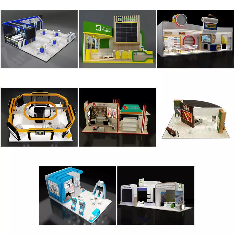 Booth Exhibition Stand G34 3D Model Collection_0