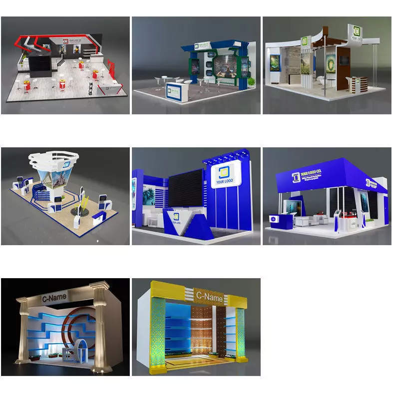 Booth Exhibition Stand G35 3D Model Collection_0