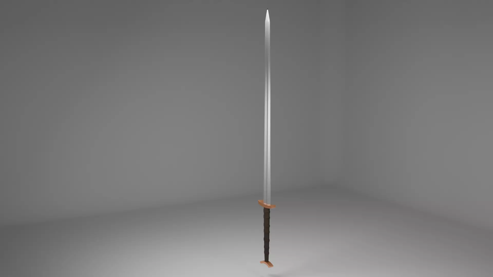 Sword  Free low-poly 3D model_0