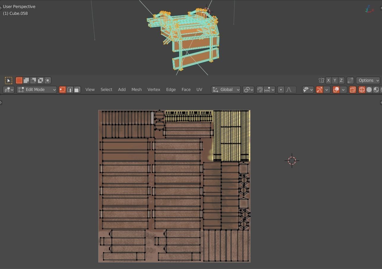 Port Bridge stylized - Puente roto estilizado Low-poly 3D model_5
