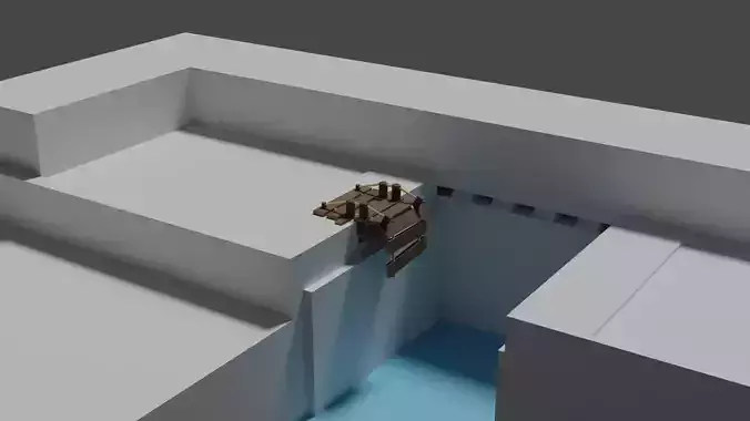 Port Bridge stylized - Puente roto estilizado