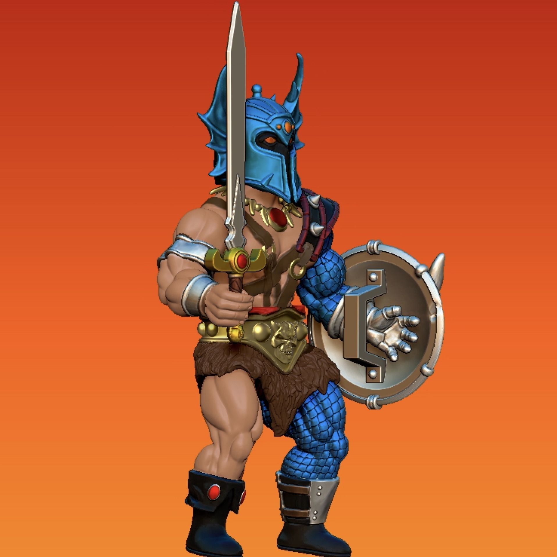 warduke remco style 3D print model_1