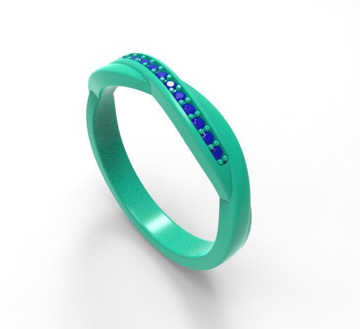 Wedding band 3D print model_6