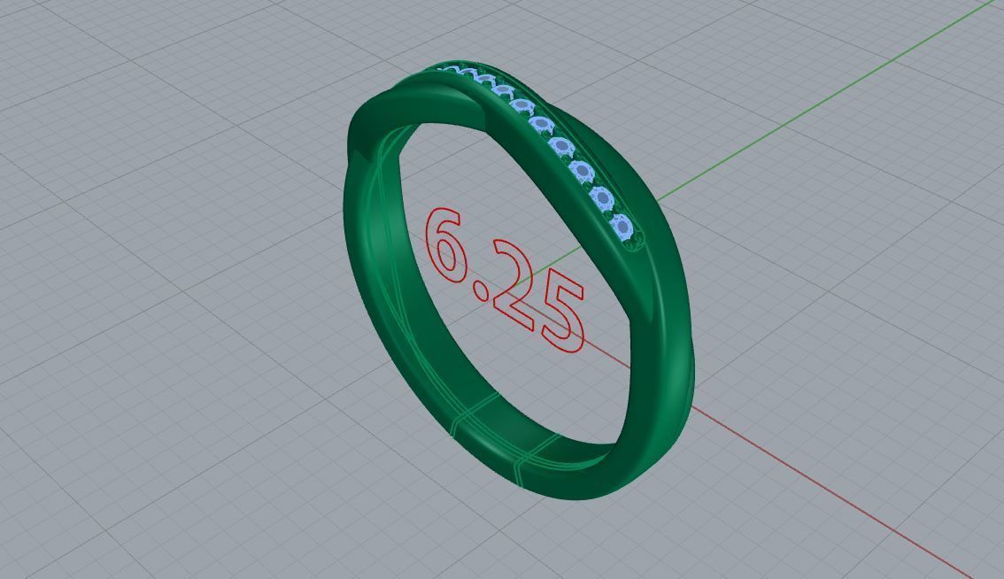 Wedding band 3D print model_1