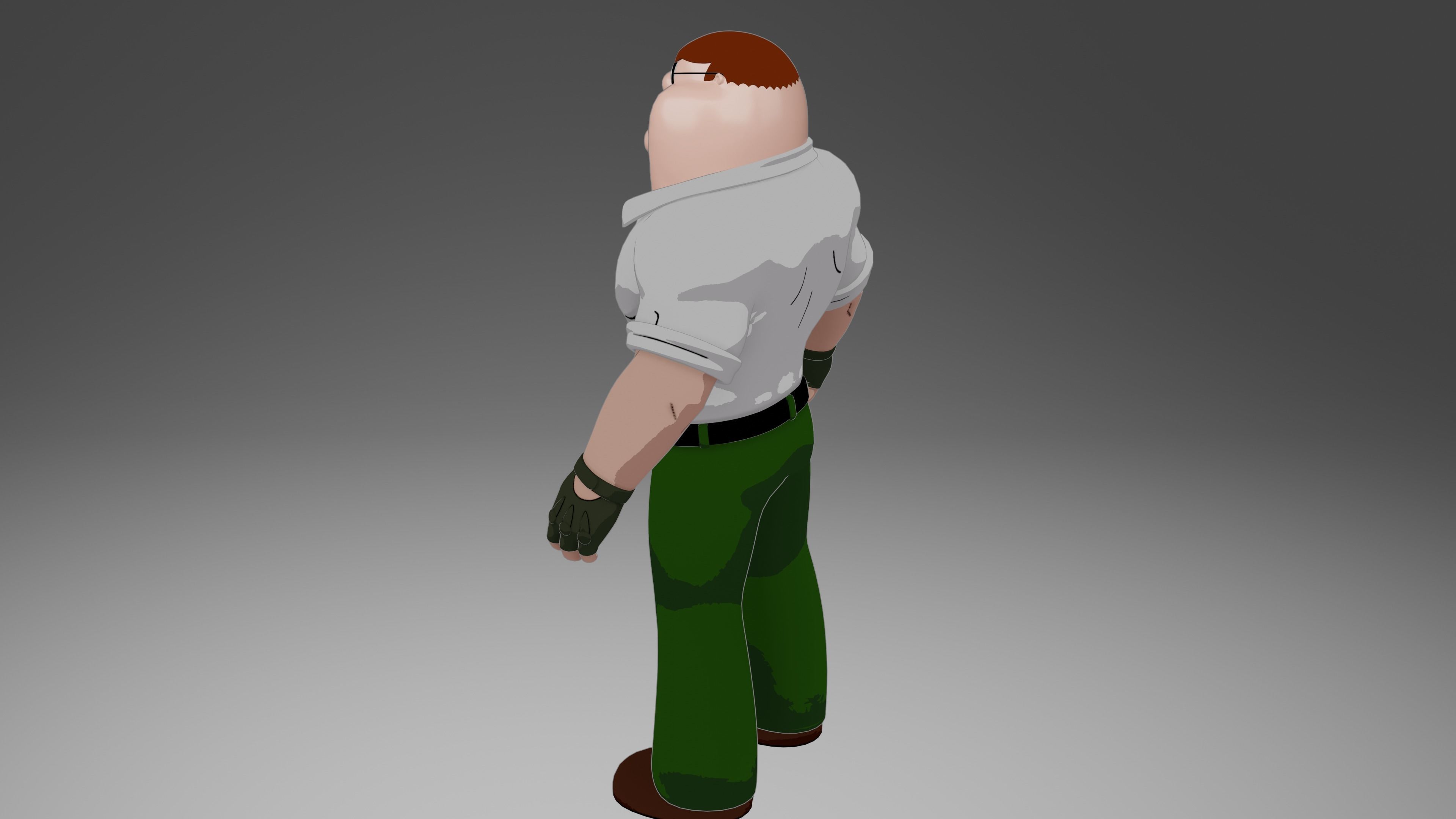 Peter Griffin from Family Guy 3D model_35