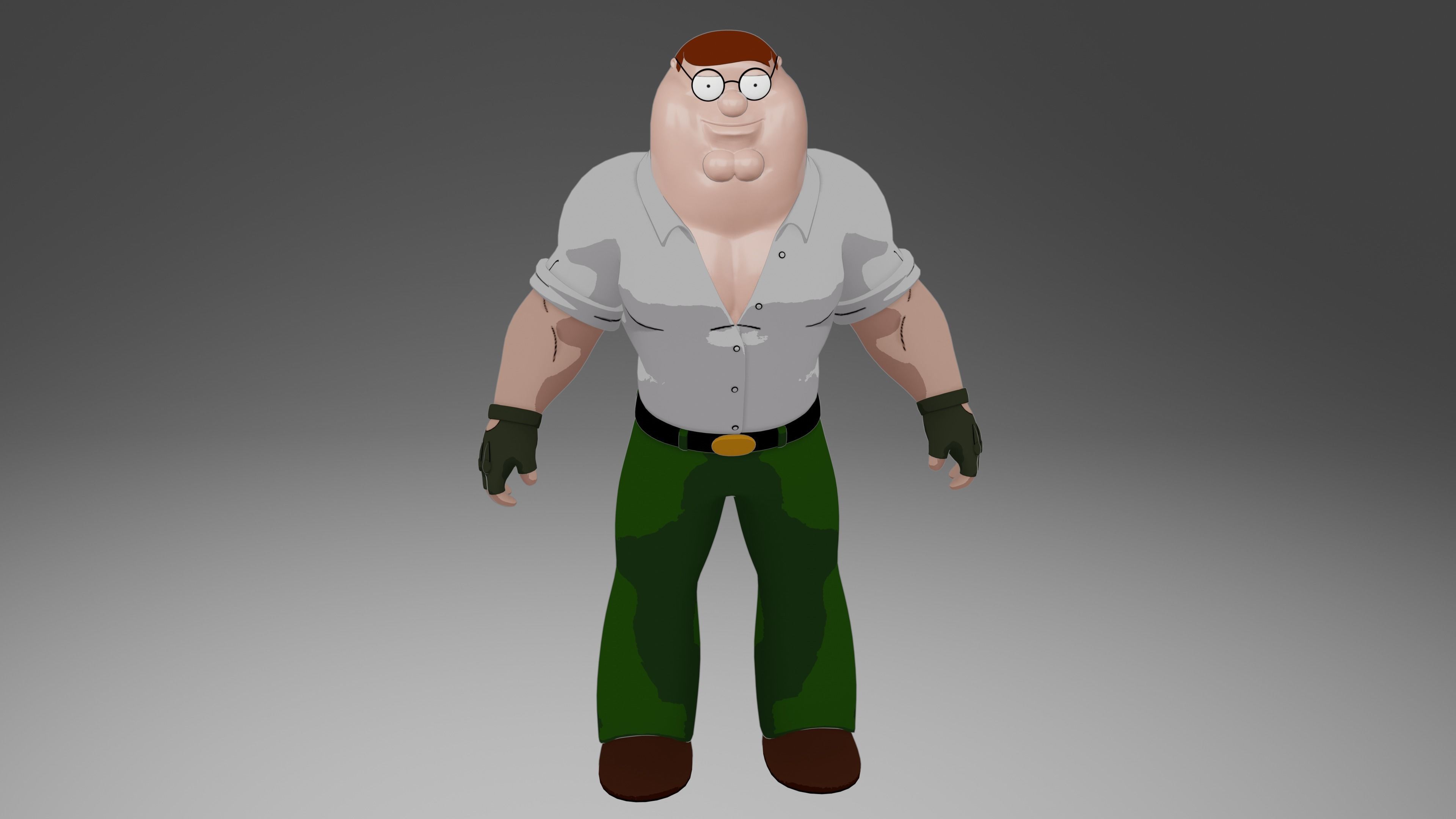 Peter Griffin from Family Guy 3D model_4