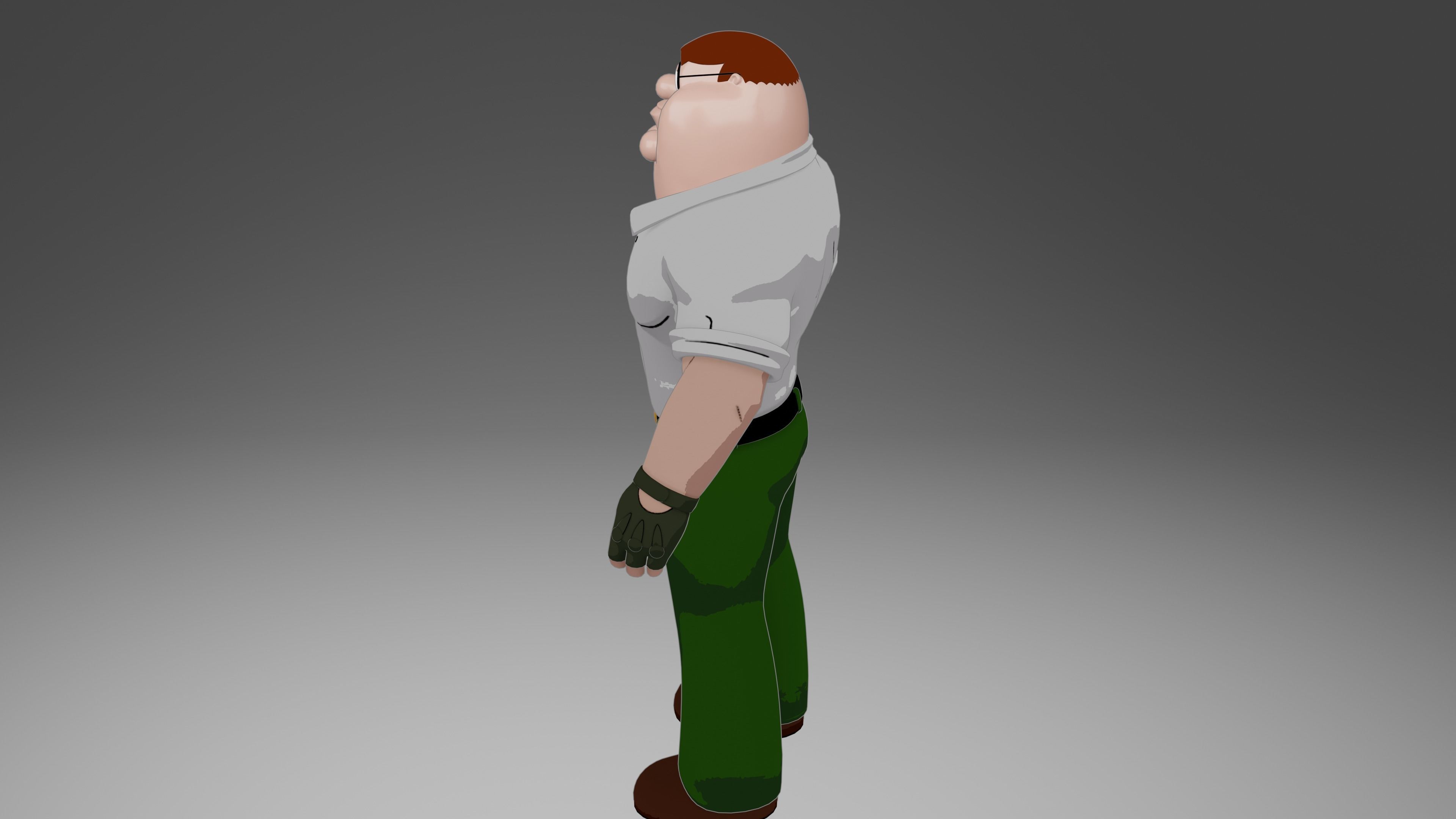 Peter Griffin from Family Guy 3D model_37
