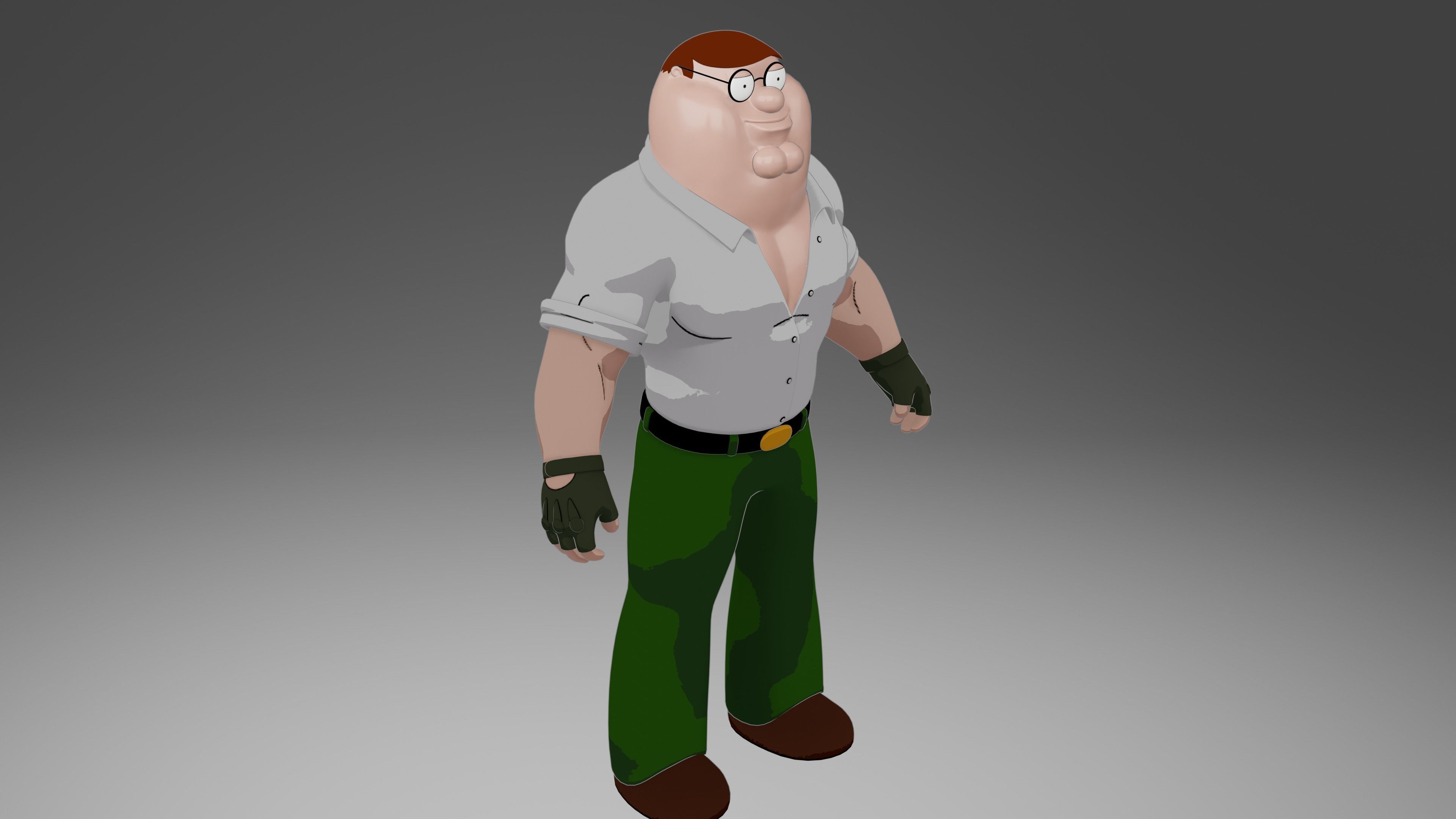 Peter Griffin from Family Guy 3D model_11