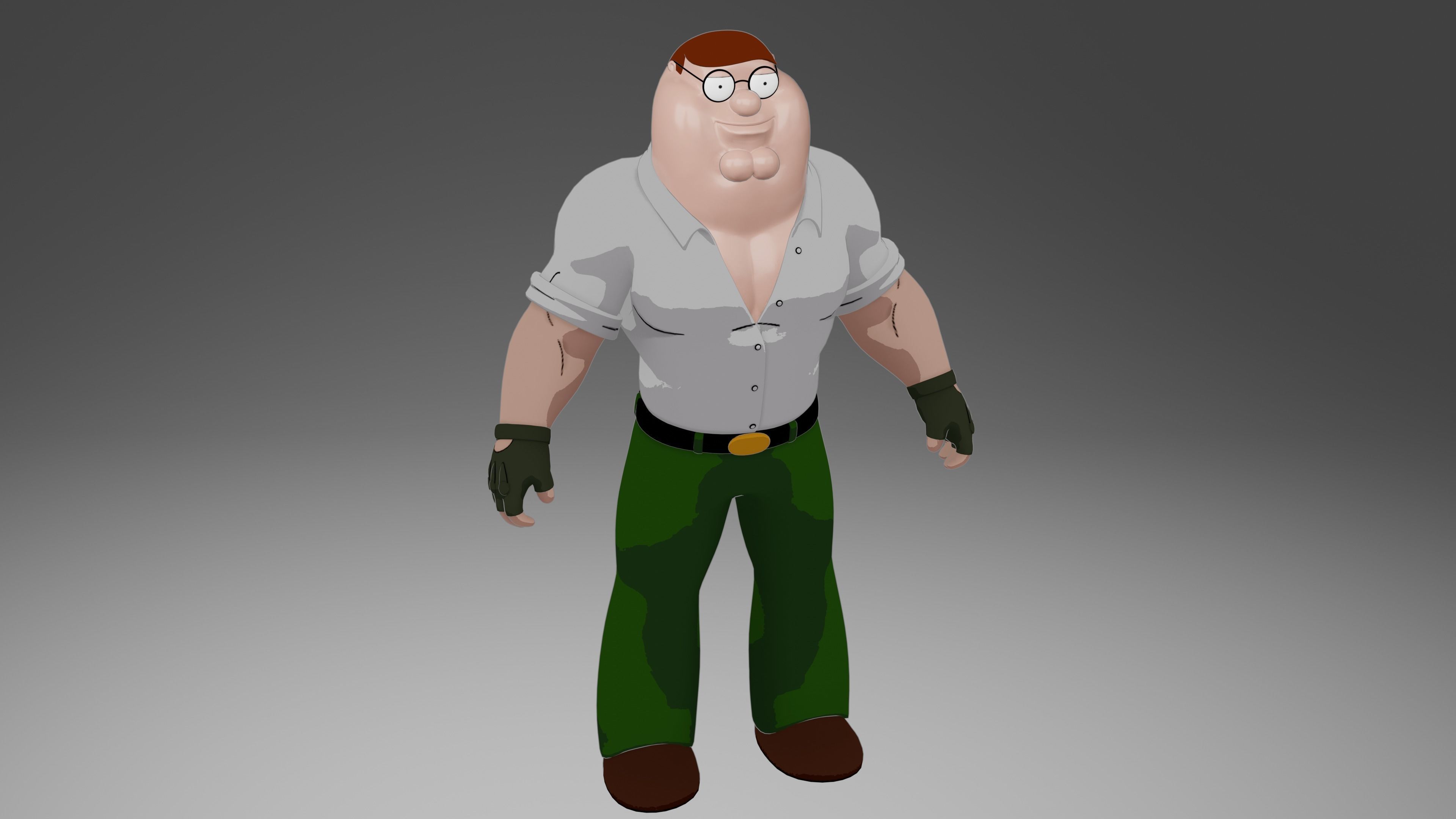 Peter Griffin from Family Guy 3D model_6