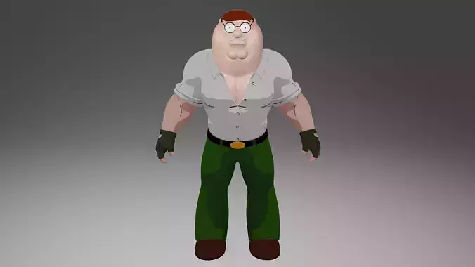 Peter Griffin from Family Guy 3D model Peter Griffin from Family Guy 3D model