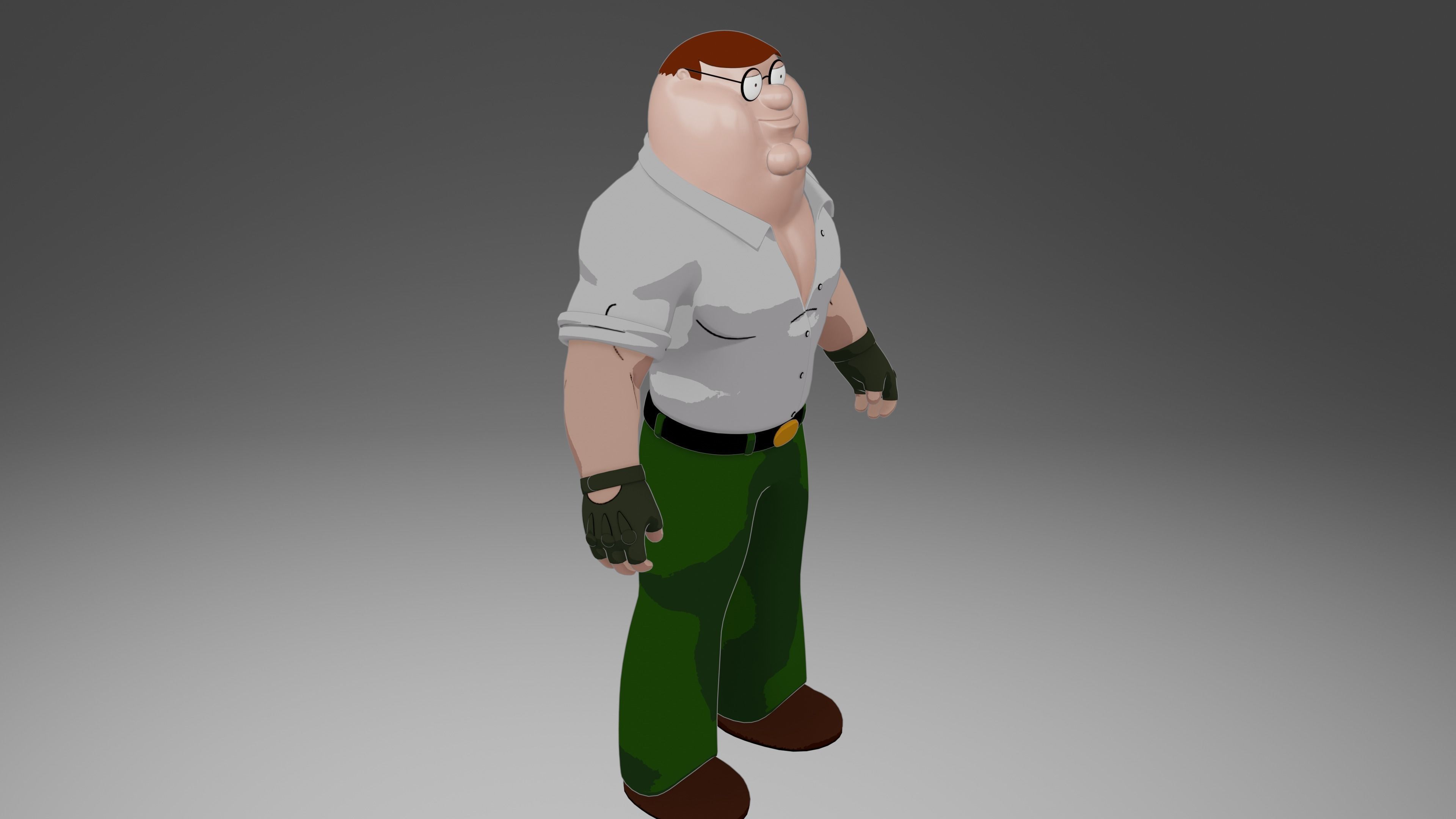 Peter Griffin from Family Guy 3D model_13