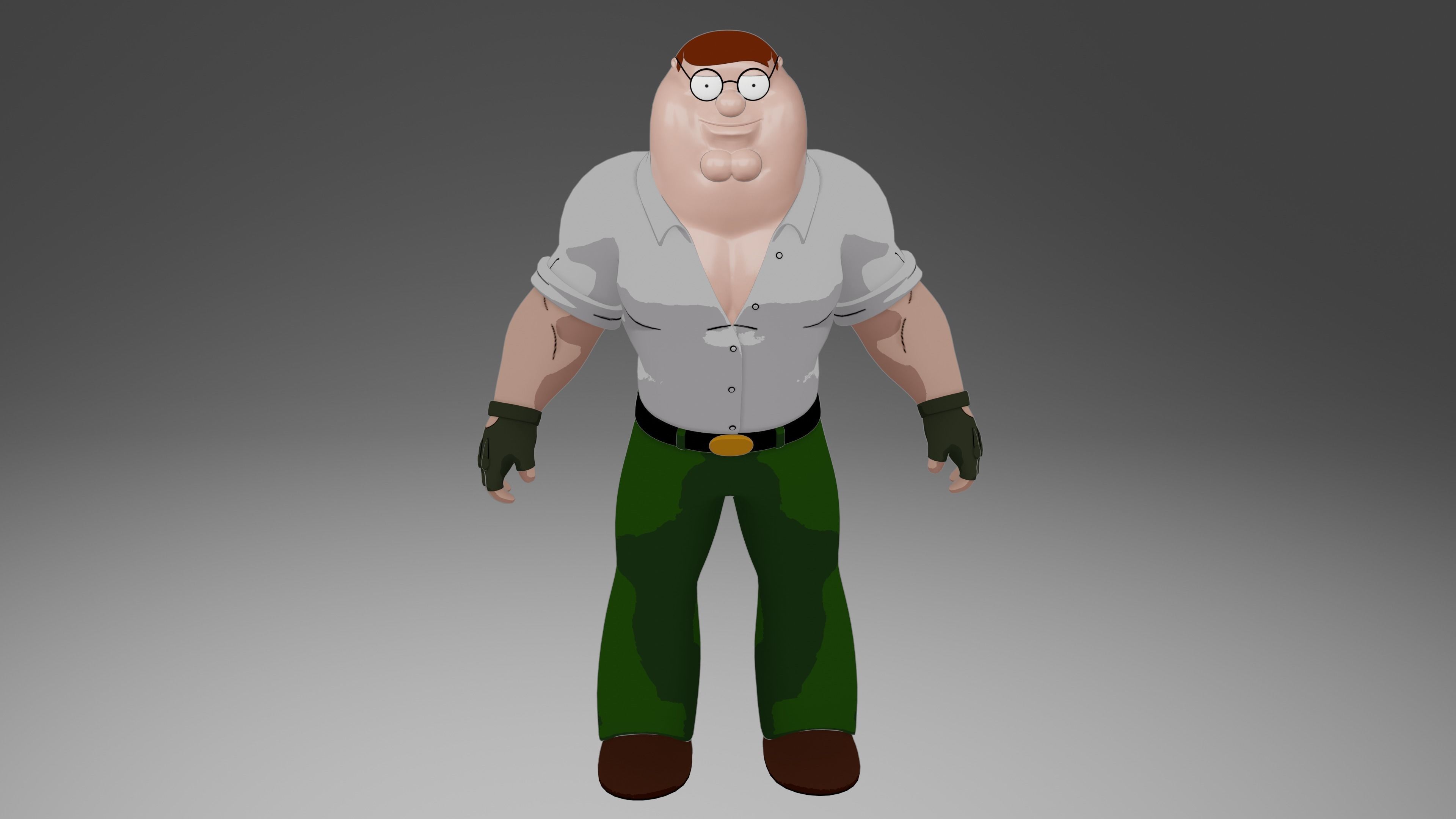 Peter Griffin from Family Guy 3D model_3