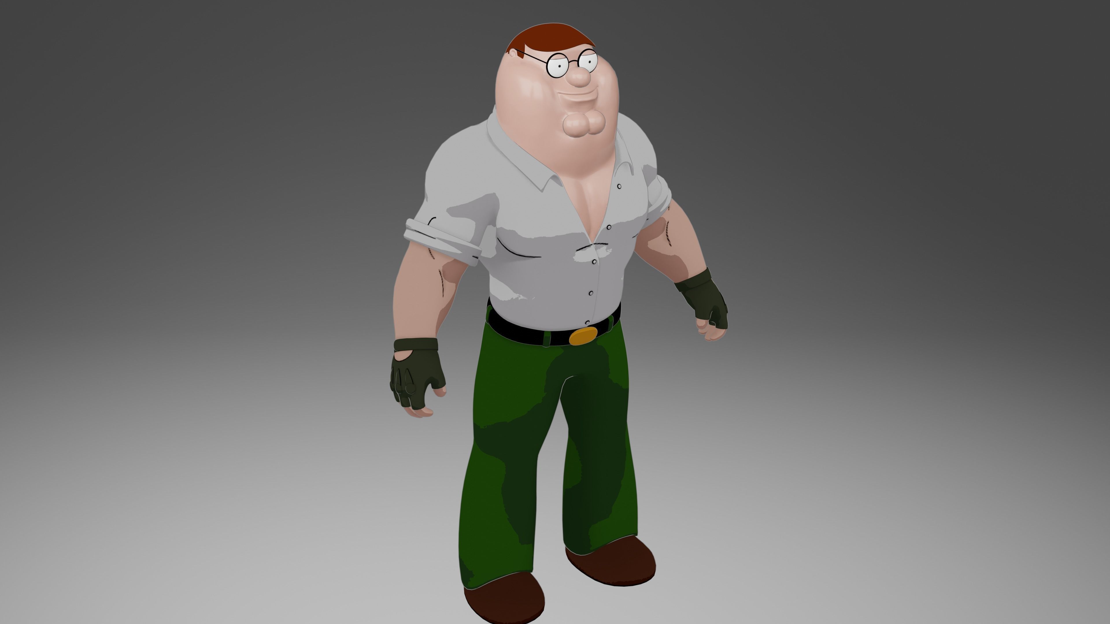 Peter Griffin from Family Guy 3D model_9