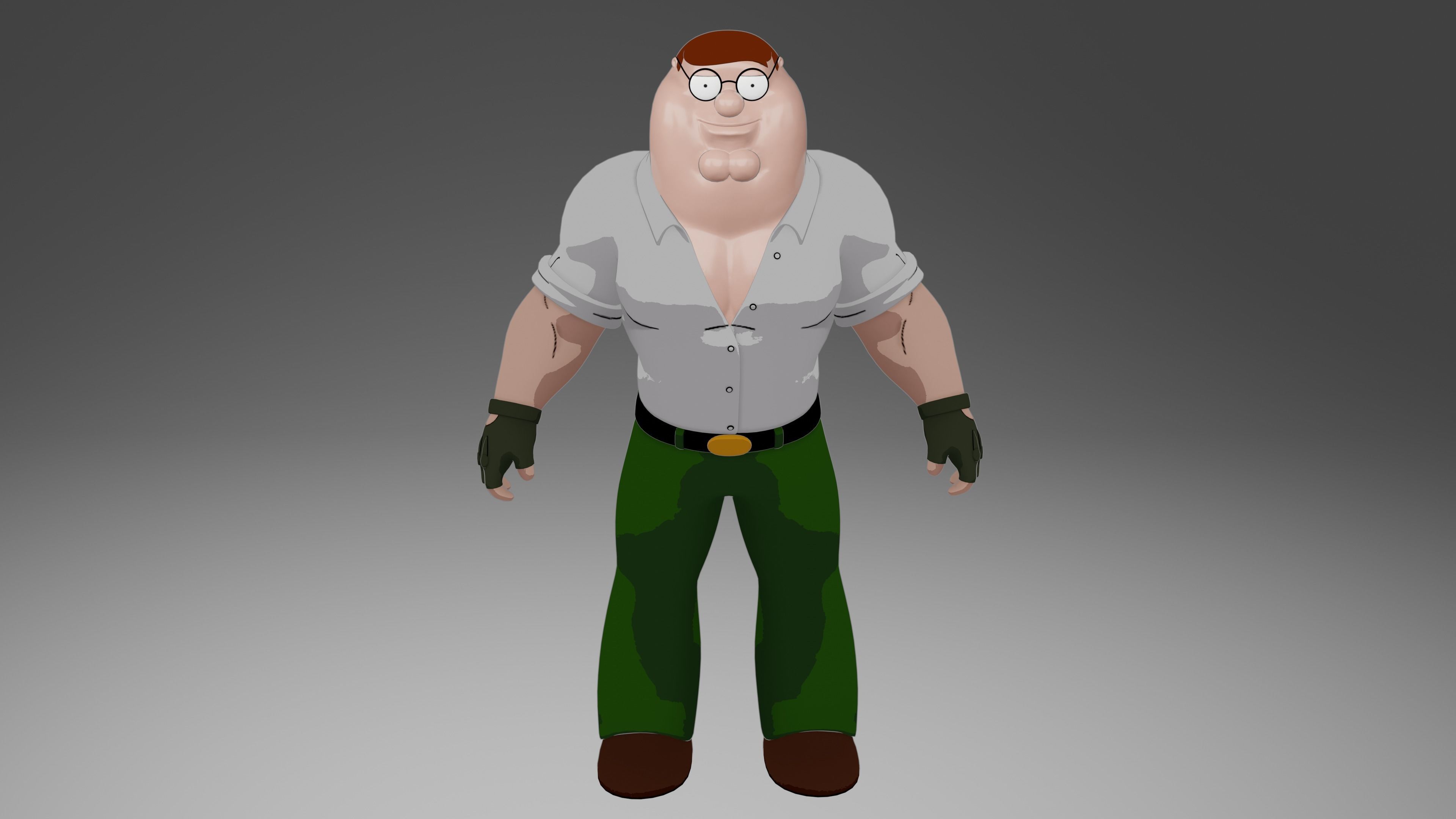 Peter Griffin from Family Guy 3D model_2