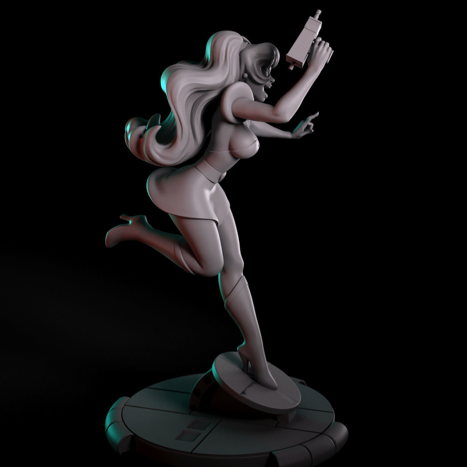 Kimberly from Space Ace 3D print model_7