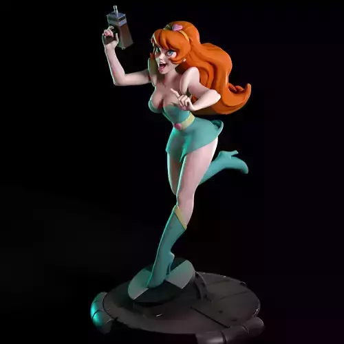 Kimberly from Space Ace 3D print model