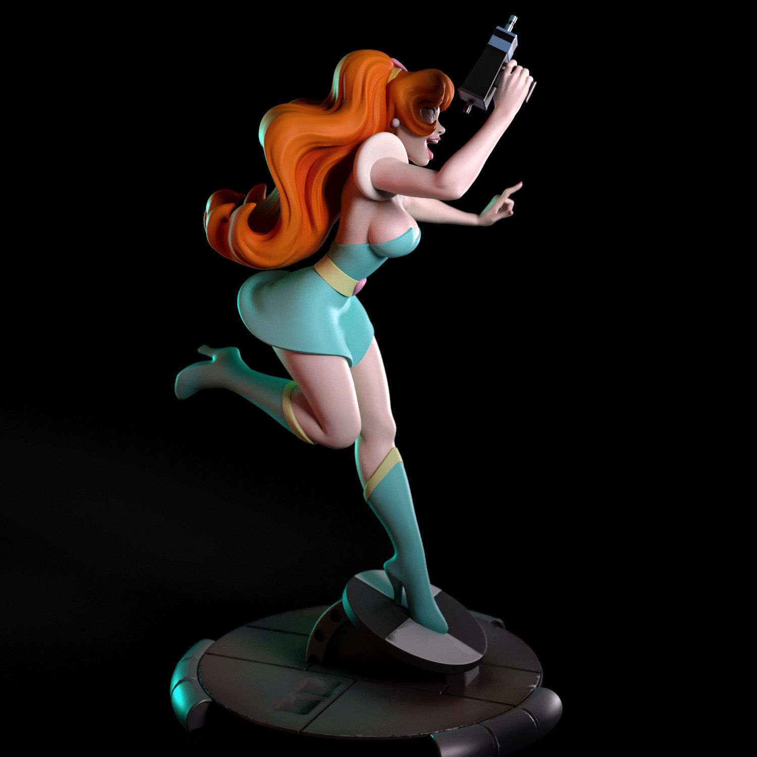 Kimberly from Space Ace 3D print model_2