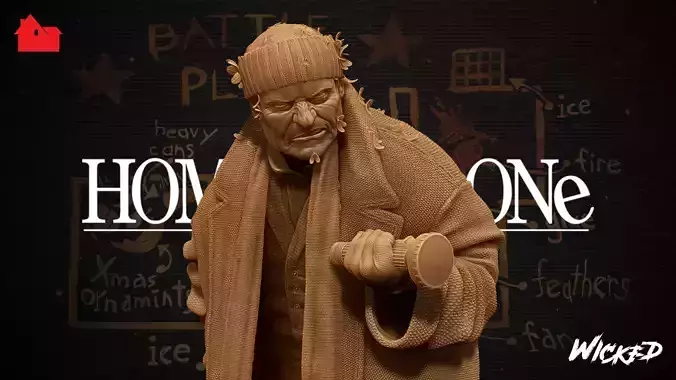 Wicked Home Alone Harry Sculpture Tested for 3D printing 3D print model