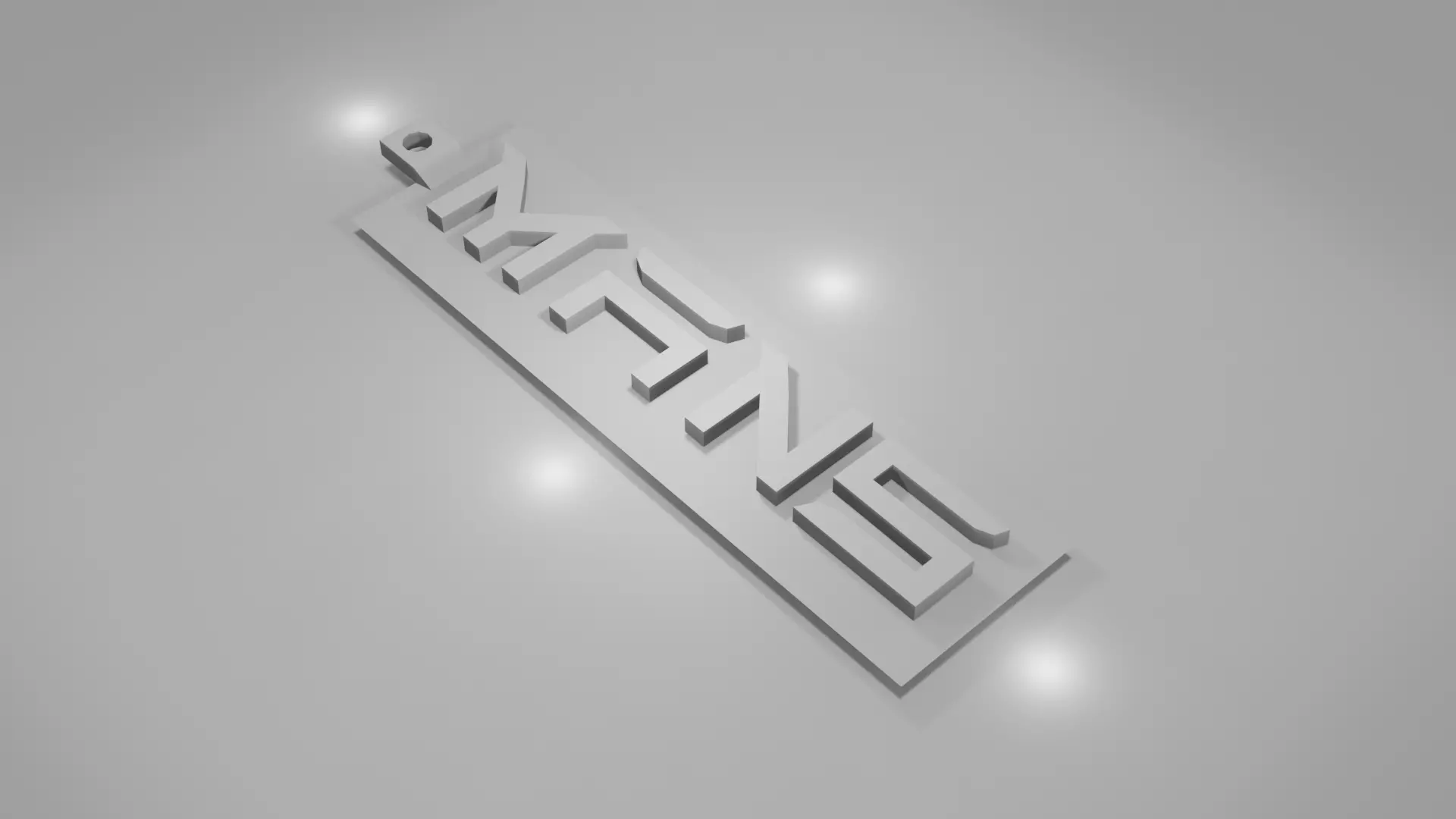 MANS Keychain 3D print model