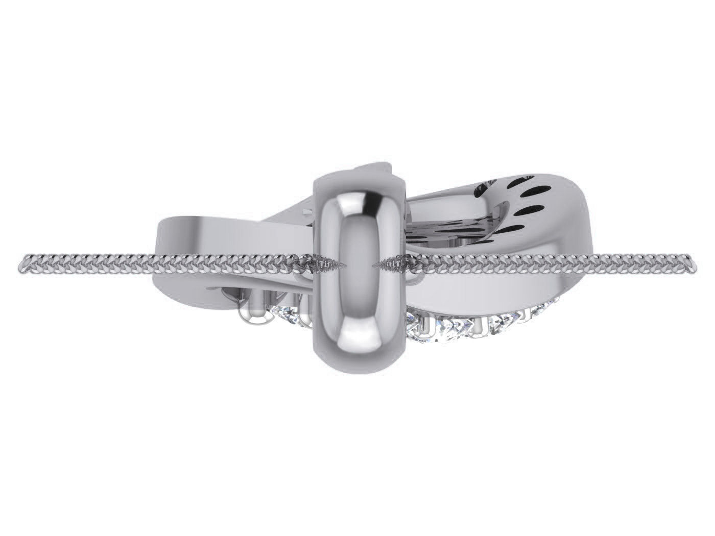 High Jewelry Pendant Earrings Set 3dm stl obj mtl gltf glb 3D print model_31