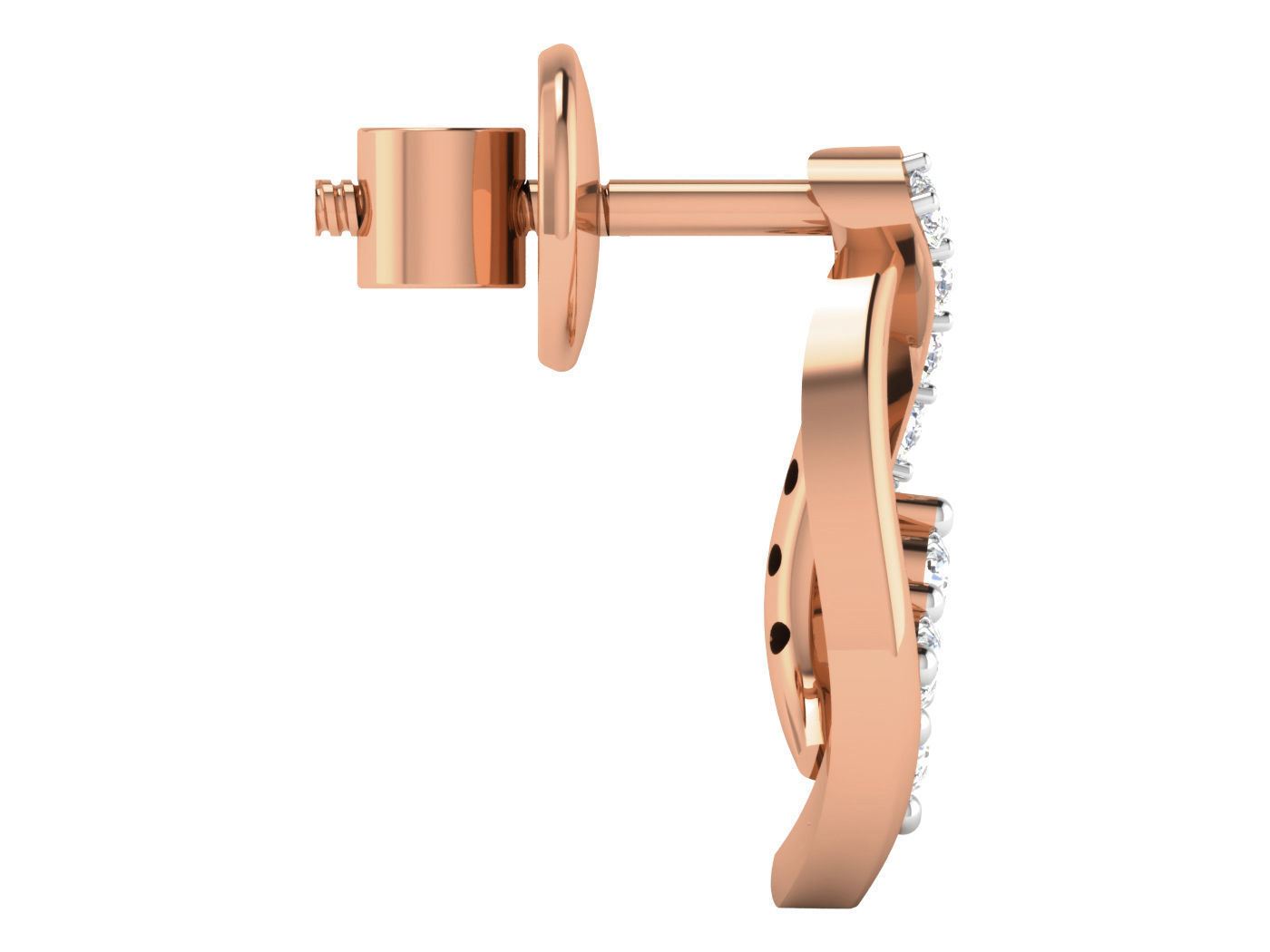 High Jewelry Pendant Earrings Set 3dm stl obj mtl gltf glb 3D print model_26